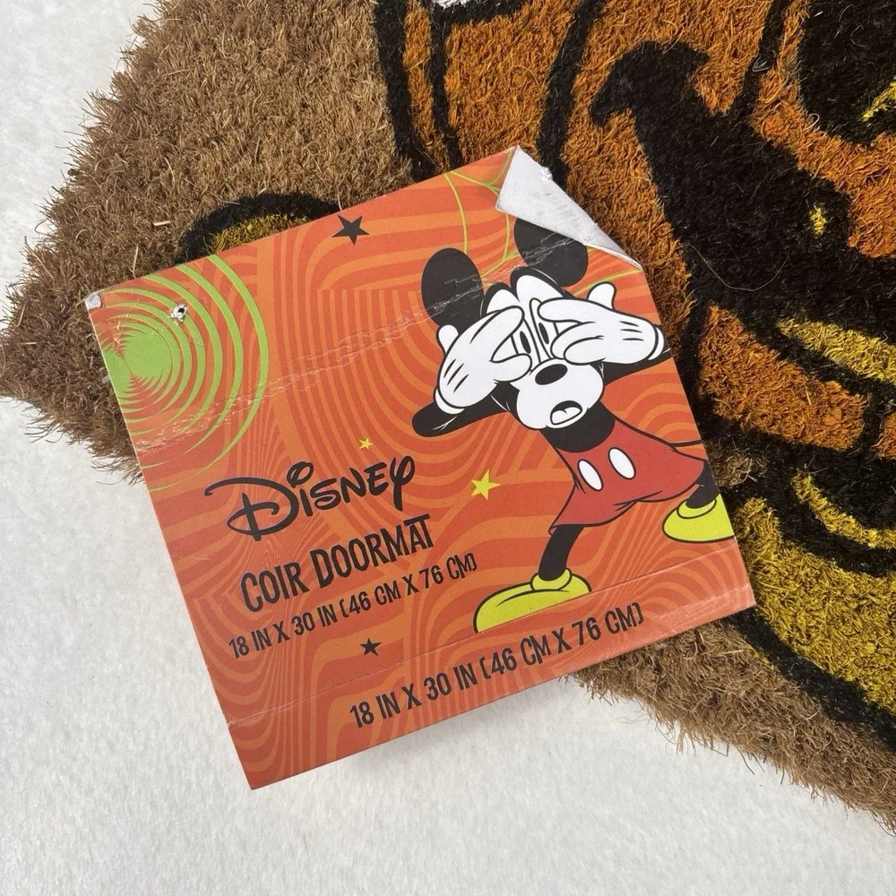 Disney Mickey Mouse Pumpkin Head Outdoor Coir Halloween Welcome Doormat 18